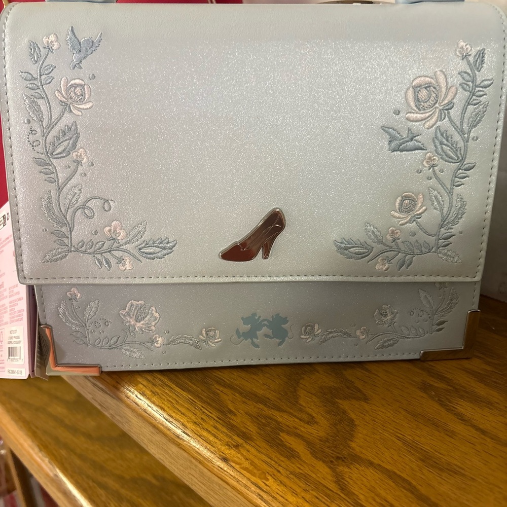 Loungefly Cinderella Blue Floral Crossbody Bag